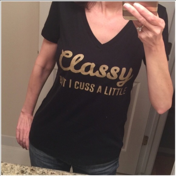 RESTOCKED! CLASSY But I Cuss A Little! Black/Gold. - Picture 2 of 4